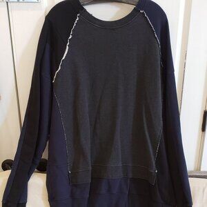 Men's Blue, Black & Heather Gray Maison Margiela sweatshirt